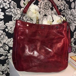 Red leather Rudsak Bag
